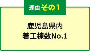 理由その1.鹿児島県内着工棟数No.1